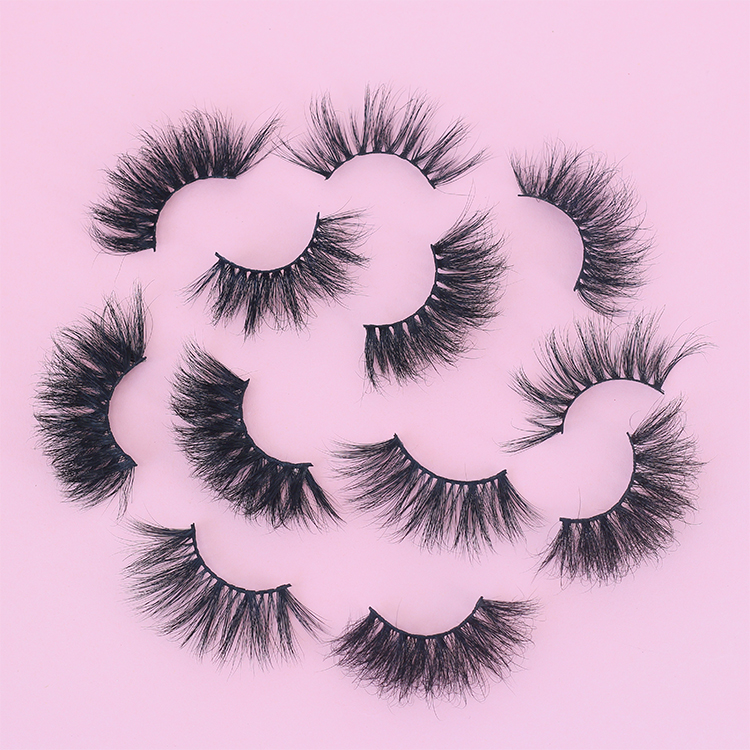 Lash vendors wholesale fluffy diy 3D mink eyelash with eyeliner glue pen