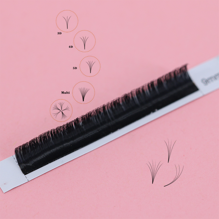 Own brand fast fanning eyelash extensions 0.05mm volume lashes UK