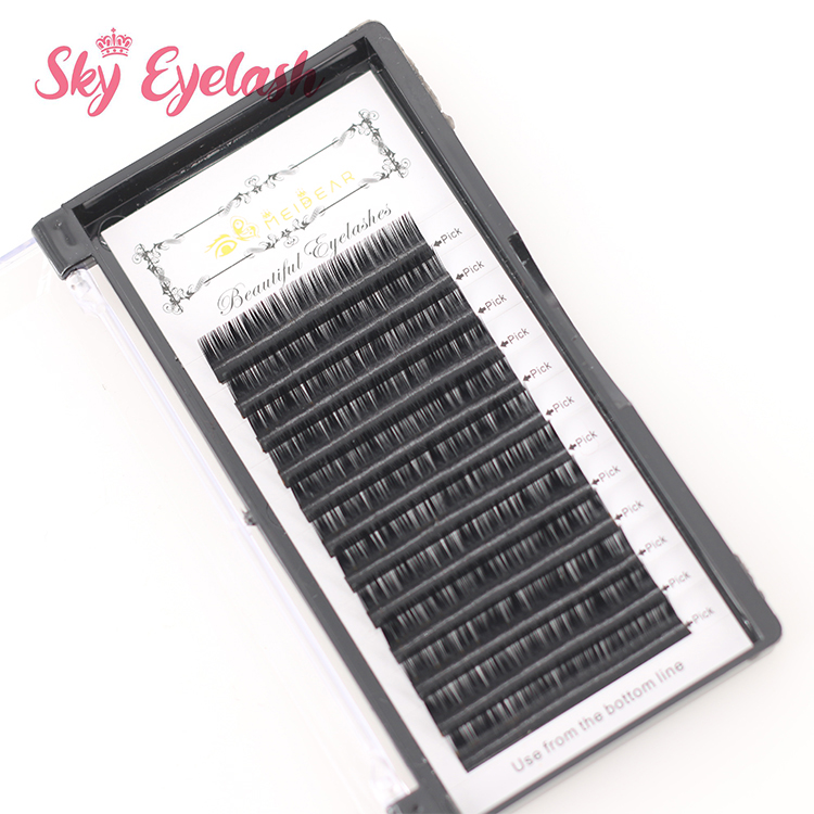 Eyelash extensions vendor supplies 18mm high quality individual eyelash extensions-BW