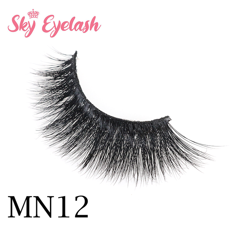 Best selling natural long 3D mink eyelashes full strip lashes with private label factory OEM service YO