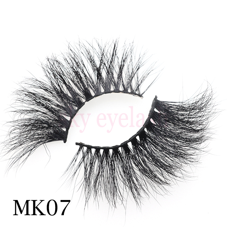 Lashes factory in China wholease luxury 3D mink lashes 25mm cruelty free lashes-BW