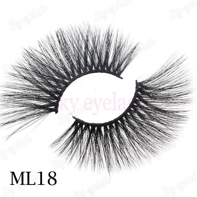 3d mink lashes wholesale vendor supplies 25mm 3D faux mink eyelashes to Canada-BW