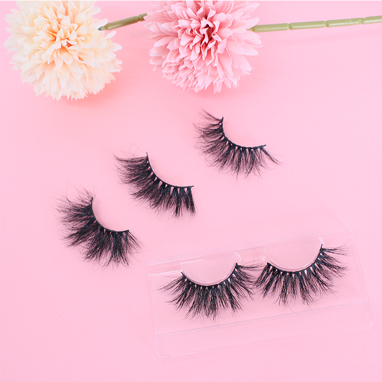 Super fluffy  5D mink eyelash with mangetic eyelash glue liner private label CO