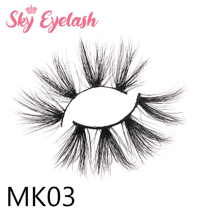 Cheap 25mm long fluffy 3D mink eyelash factory wholesale price with custom package YO