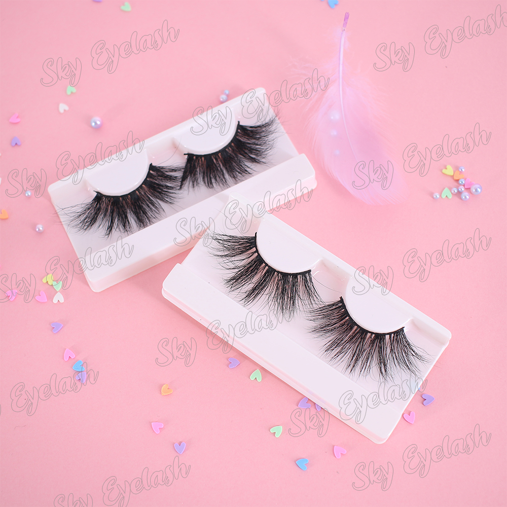 Eyelash vendors wholesale 25mm 5D mink eyelashes with packaging box