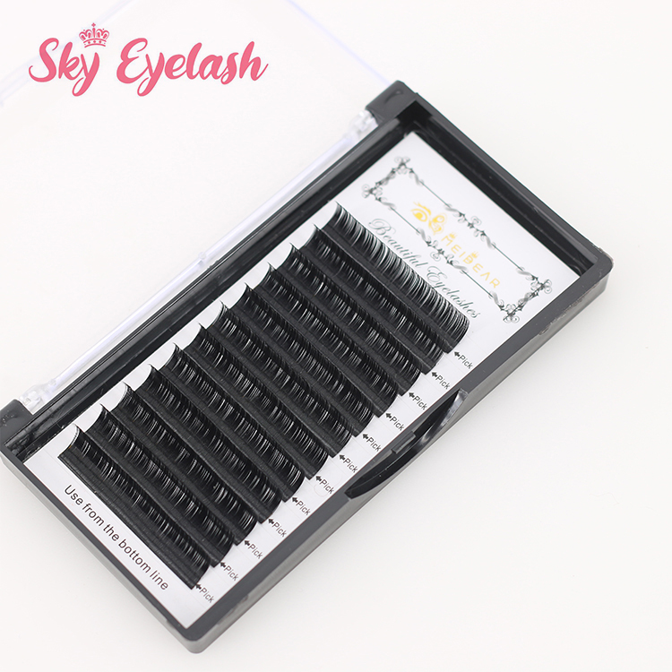 Eyelash extensions vendor supplies 18mm high quality individual eyelash extensions-BW