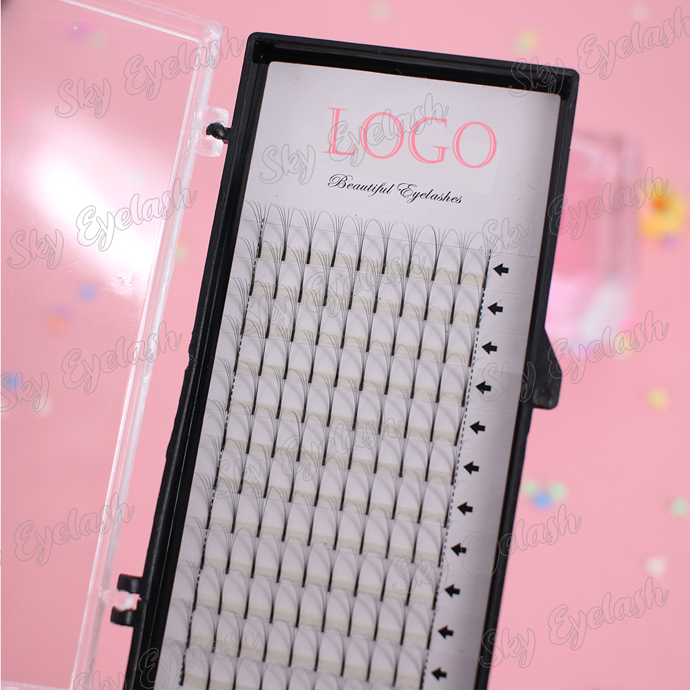 Individual lashes supplies wholesale long stem Pre made fan eyelashes extension to Australia CO