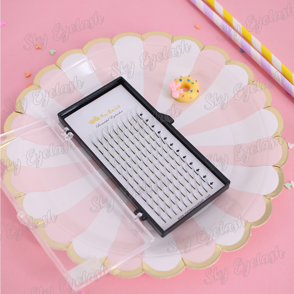 Individual lashes supplies wholesale long stem Pre made fan eyelashes extension to Australia CO