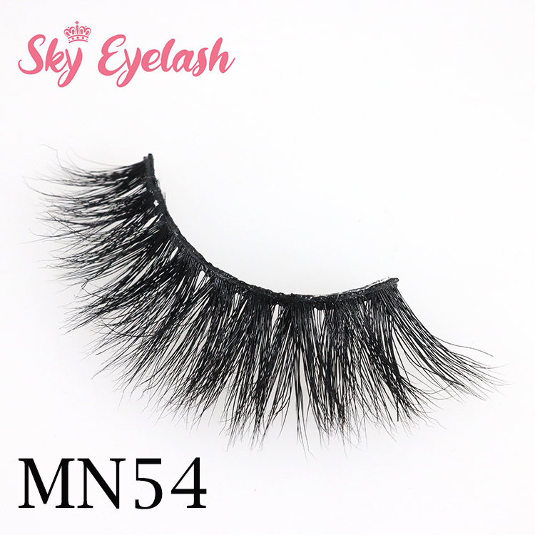 Top full strip eyelash vendor 3D real mink eyelash with private pakage USA YO