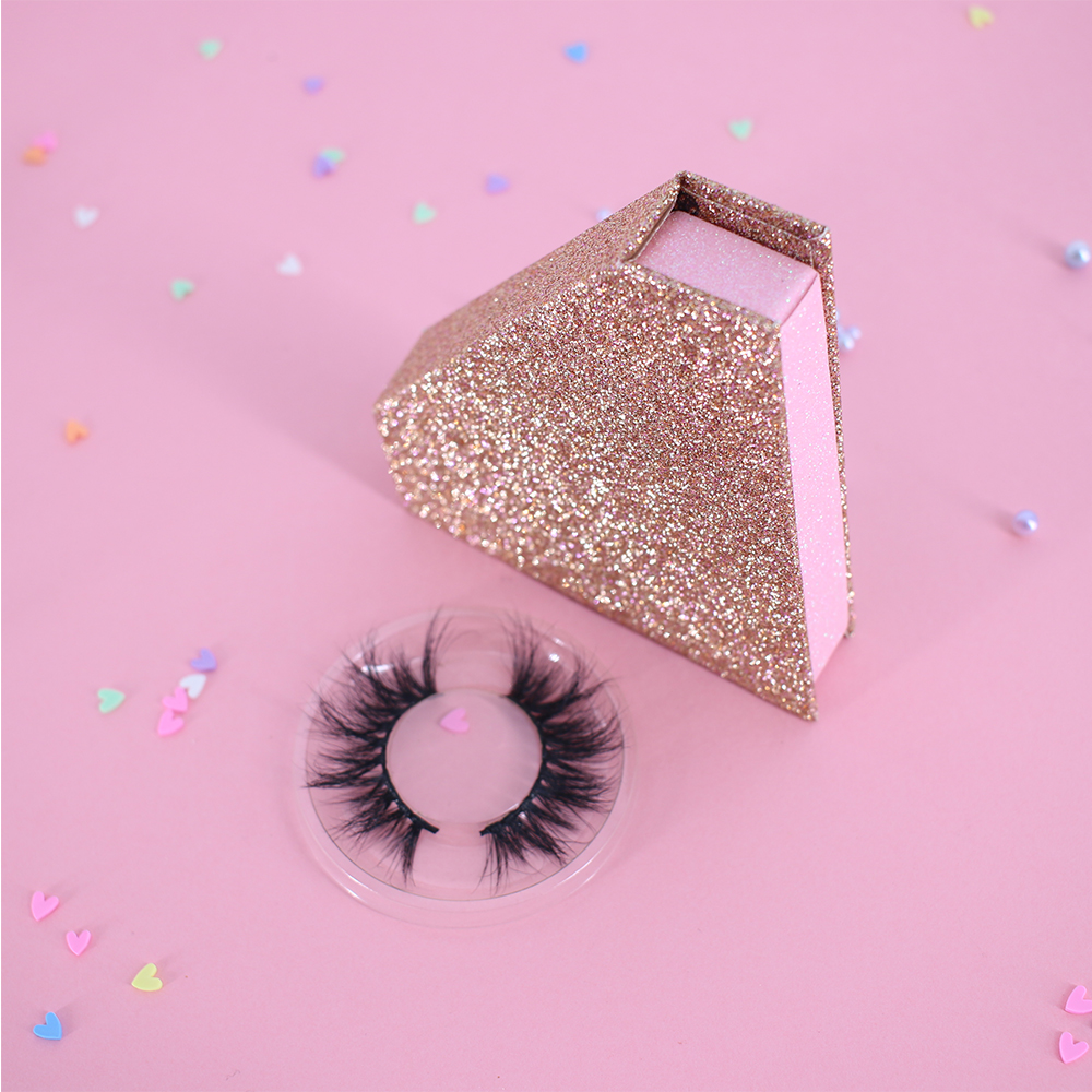 Good quality 25mm 3D faux mink eyelashes with customized packaging best glue
