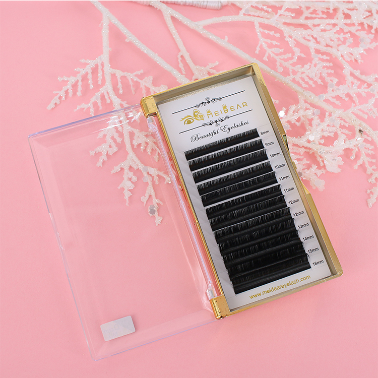 Wholesale lash extensions manufacturer with packing box private label to USA ES