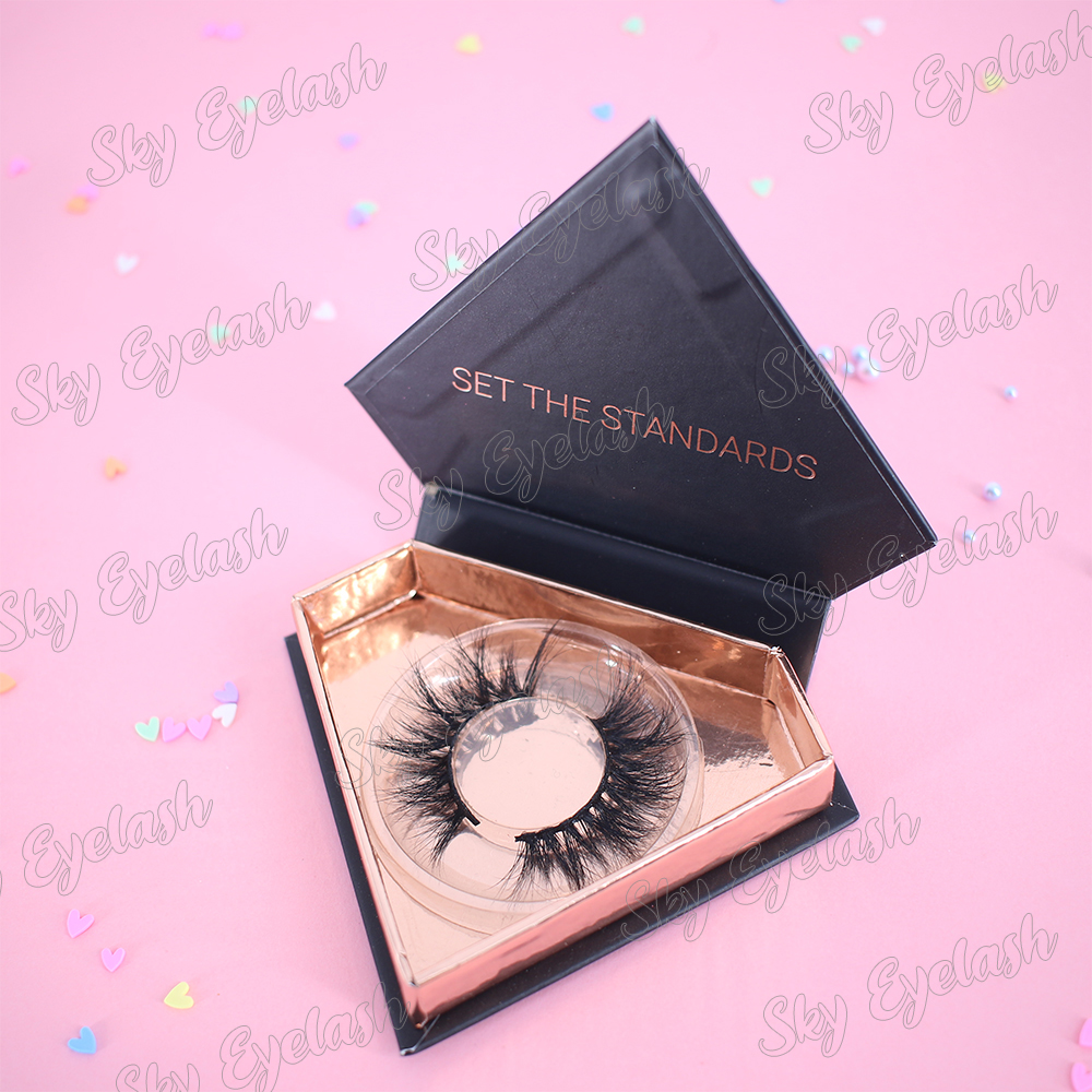 Good false eyelashes wholesale mink lashes glue with custom brand to UK