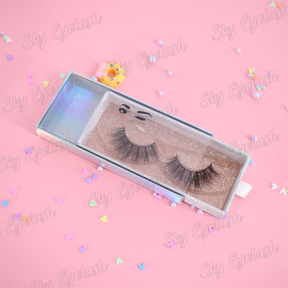 False eyelash vendor wholesale natural eyelashes 3D mink lashes with best lash glue