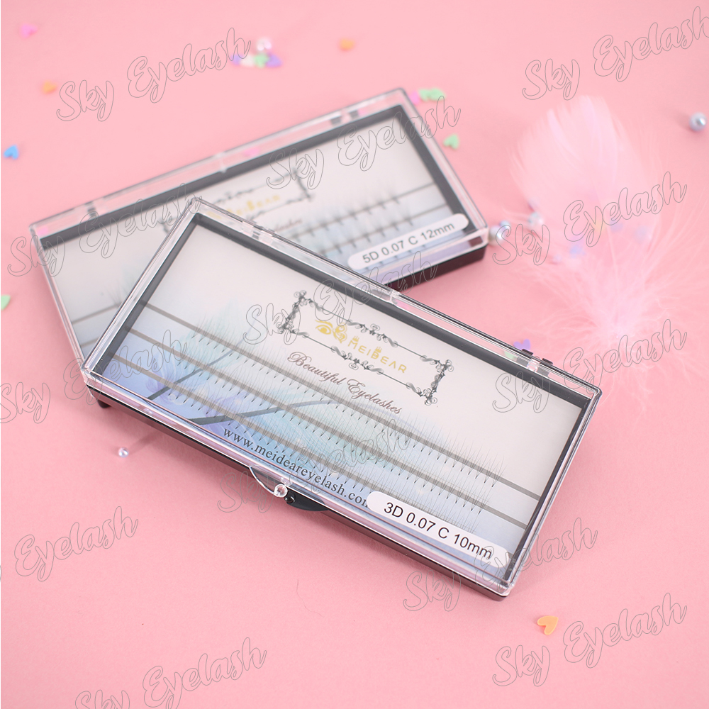 Lash vendor wholesale premade fan eyelash extensions with good lash glue