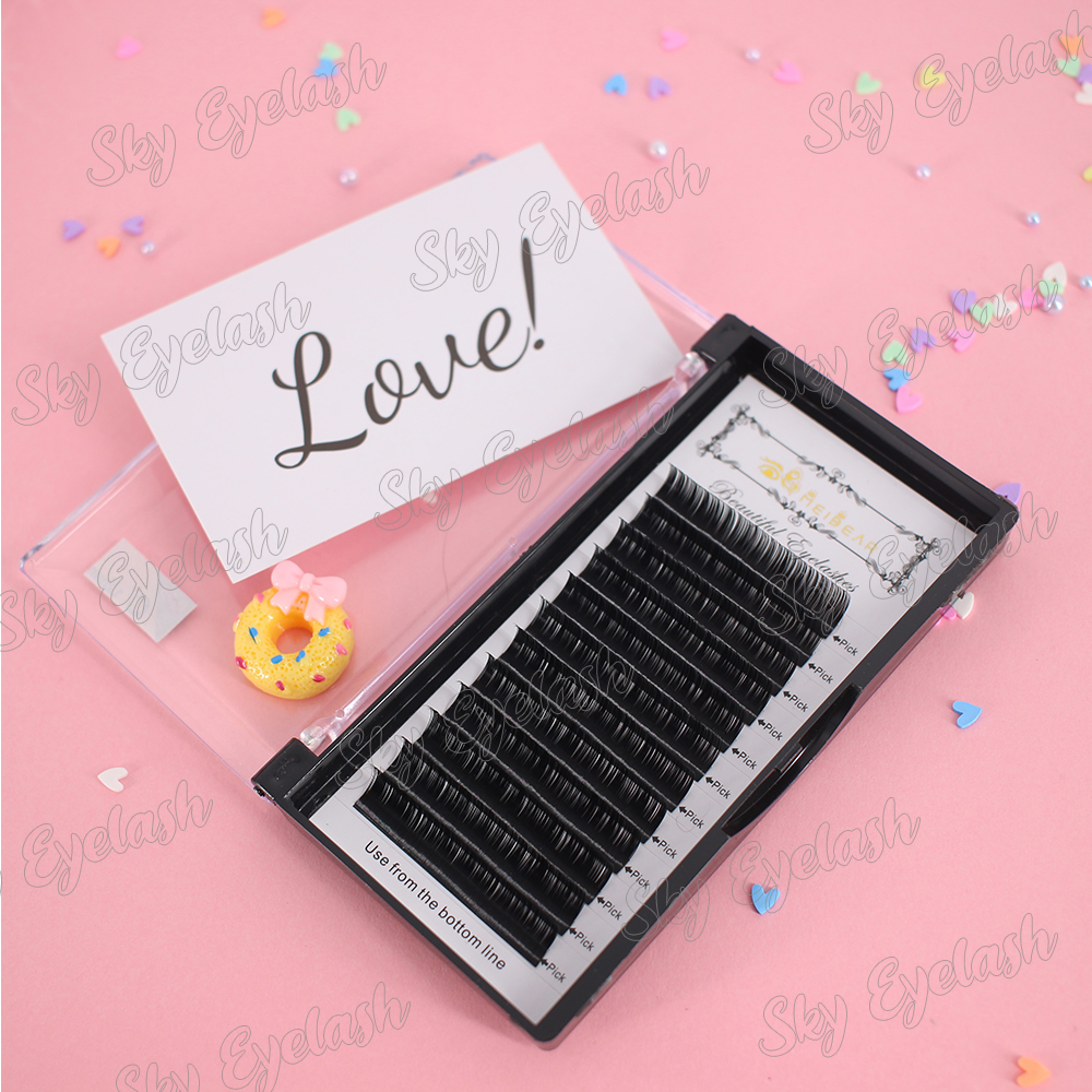 Best cluster eyelashes volume eyelash extensions with own branding to UK