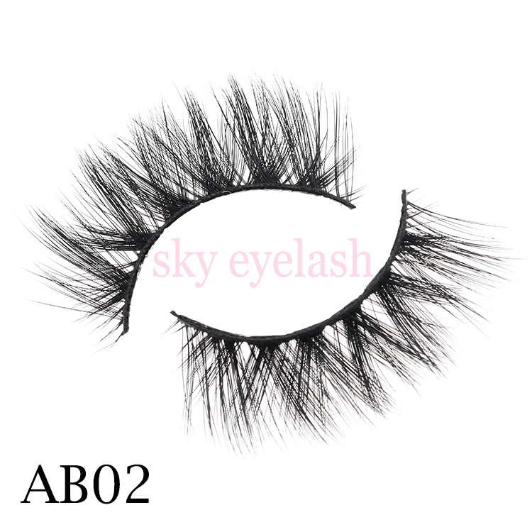 Lash vendor supply wispy eyelashes clear band with private label packaging