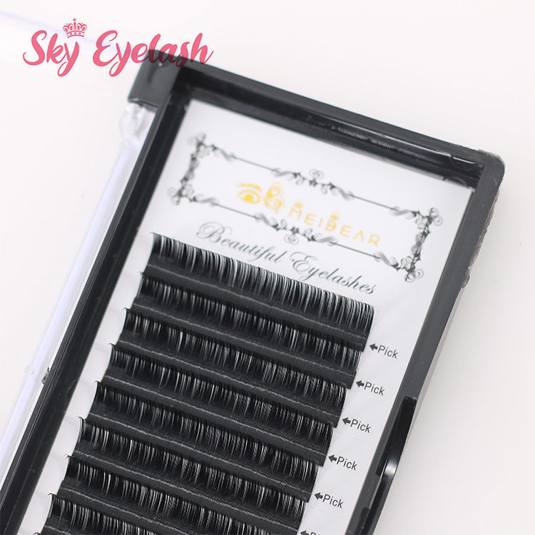 Classic eyelash extension vendor supply Mega volume eyelashes thickness 0.03 0.05mm CO