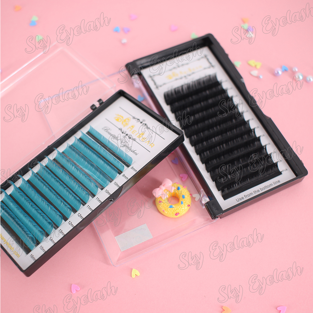 Distributor supply semi-permanent colored eyelash extensions with good lash glue