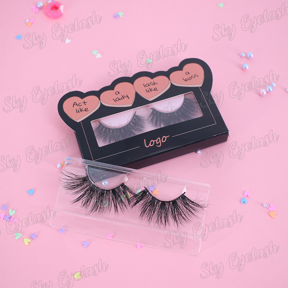 Lash vendor custom 25mm 27mm 30mm long mink eyelashes with cheap price to Indonesia