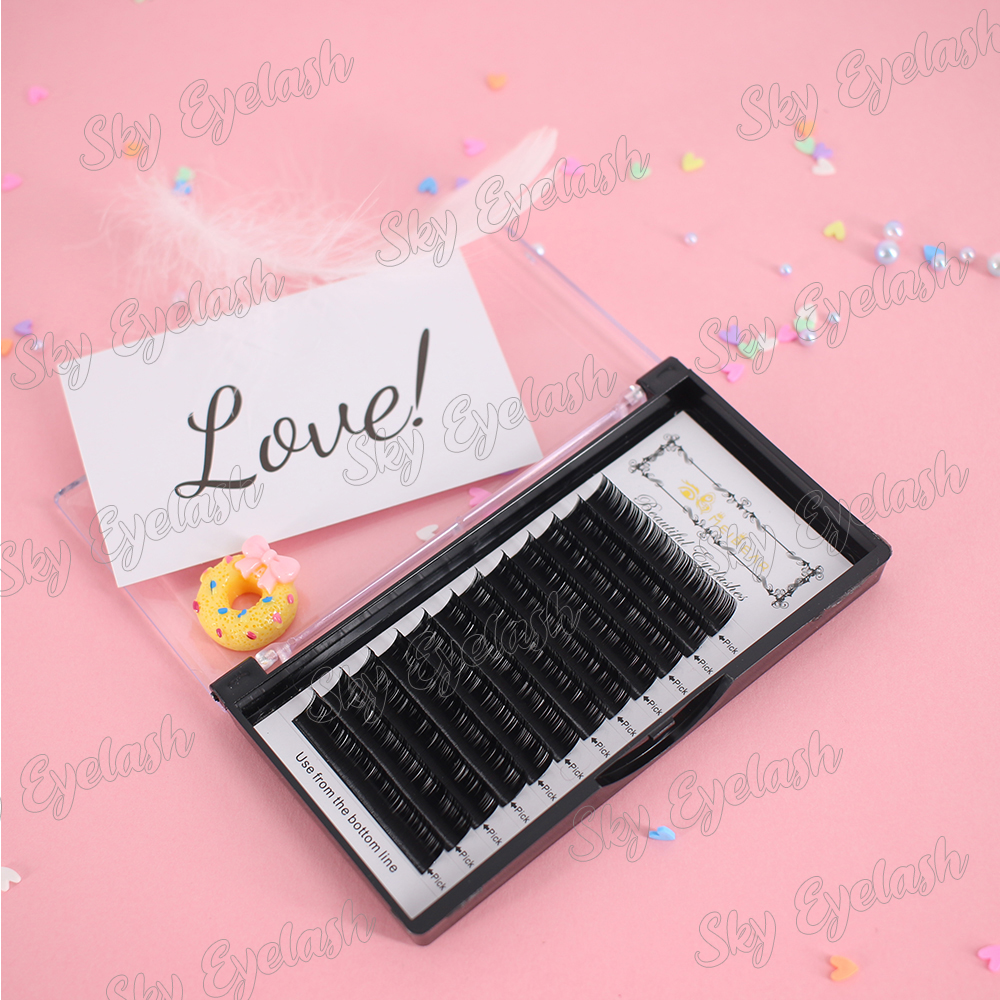 Lash extension supplies wholesale volume eyelash extension with adhesive