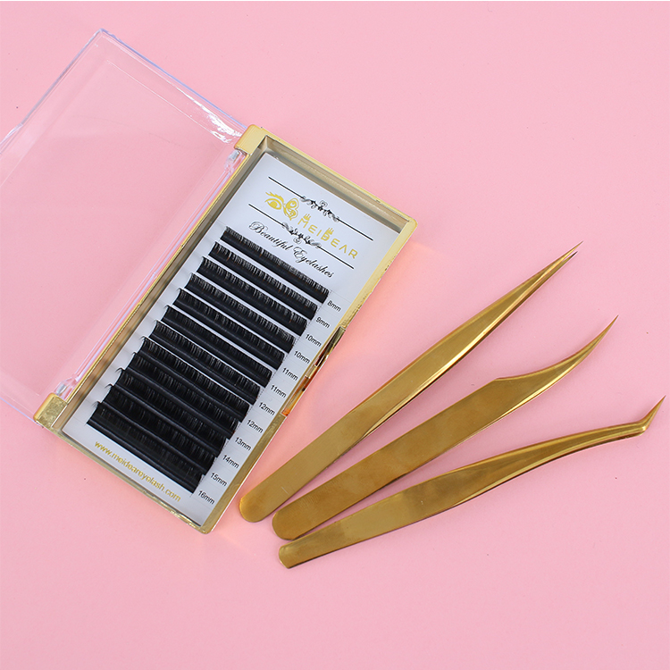 Wholesale individual lashes extensions classic and fast fan logo custom manufacturer ES