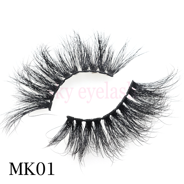 High quality 25mm 5D false eyelashes with custom brand packaging boxes USA CO