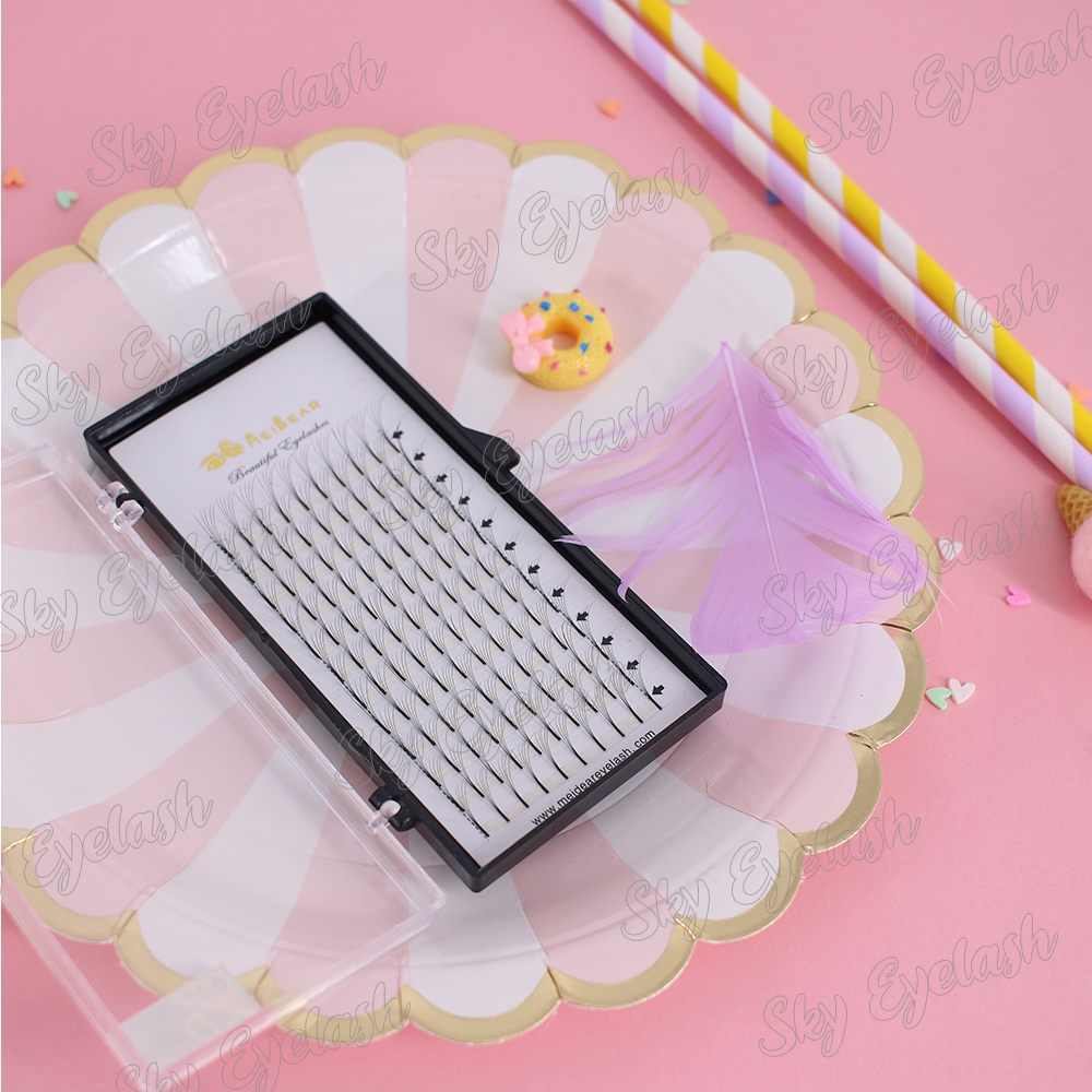 Lash vendor supply Russian volume eyelash extensions with private label packages CO