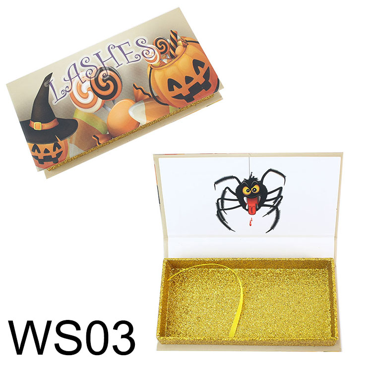 Private label glitter eyelash packaging box own brand  USA CO 