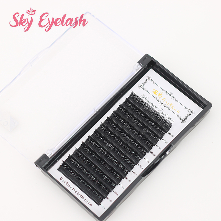 Classic eyelash extension vendor supply Mega volume eyelashes thickness 0.03 0.05mm CO