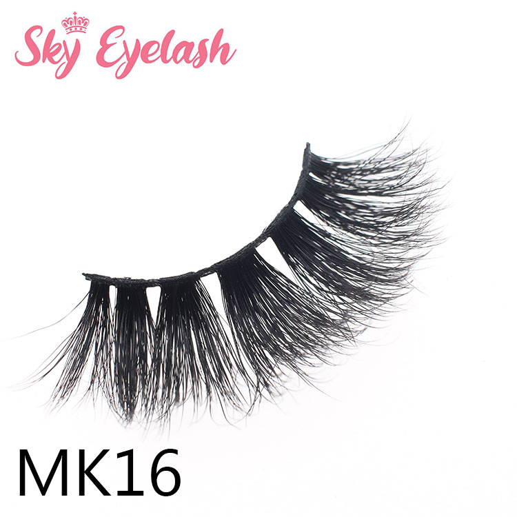 25mm length 1.7usd 3D real mink eyelashes diy packing box color customized manufacturer ES