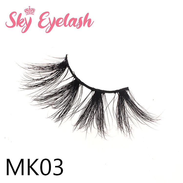 Cheap 25mm long fluffy 3D mink eyelash factory wholesale price with custom package YO