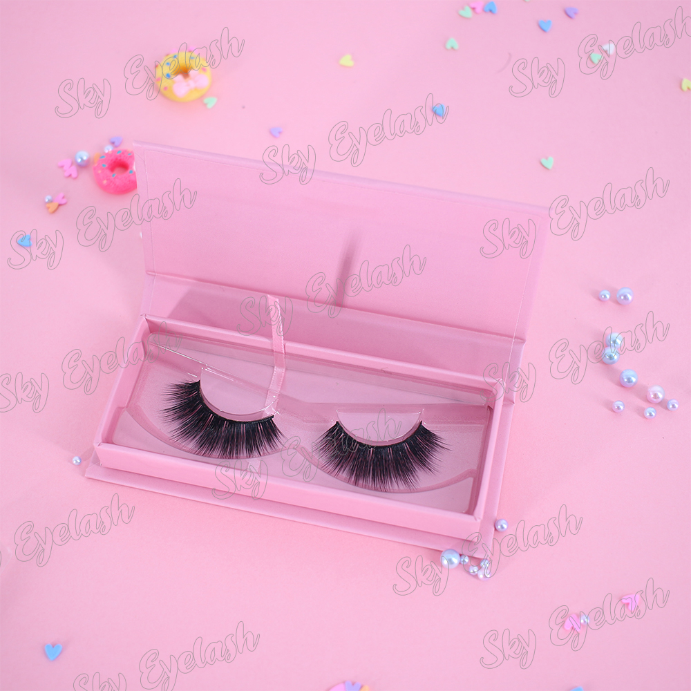 False eyelash wholesaler supply new 3D mink eyelashes styles with own label packaging-BW