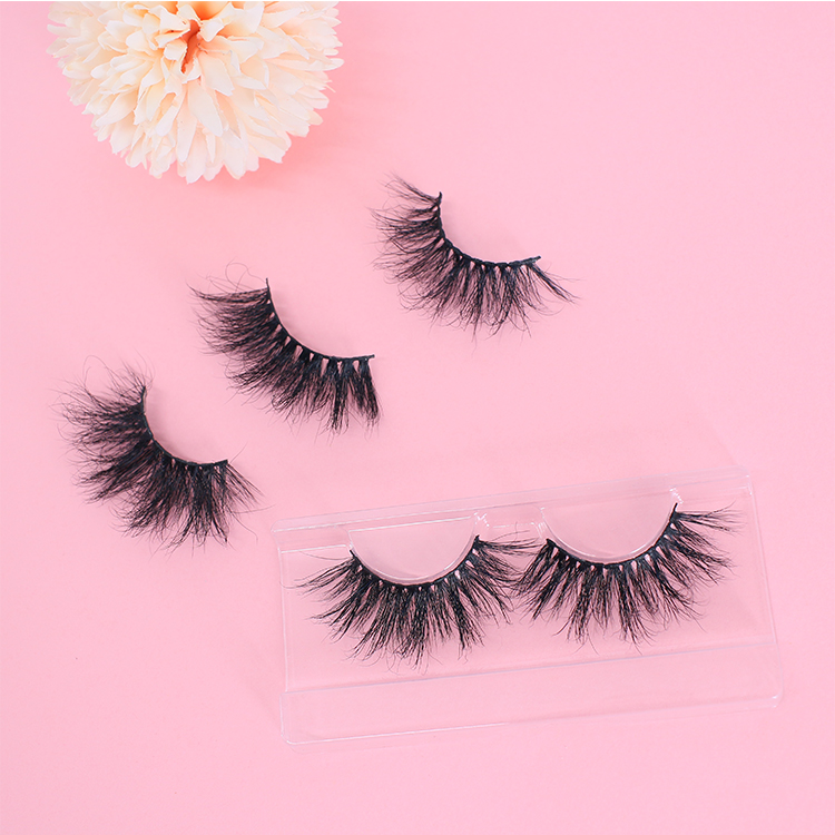 Super fluffy  5D mink eyelash with mangetic eyelash glue liner private label CO