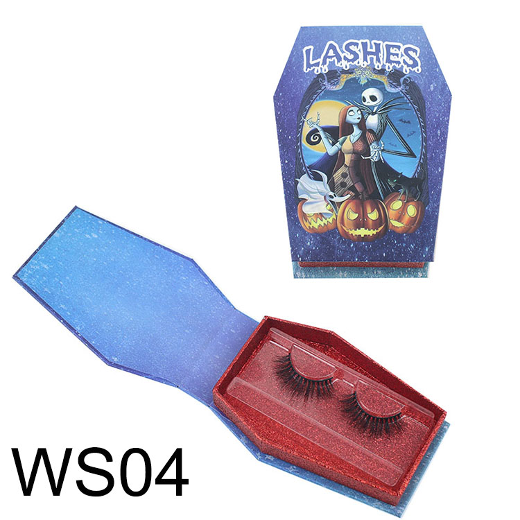 Private label glitter eyelash packaging box own brand  USA CO 