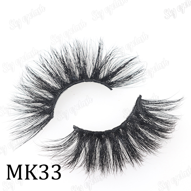 Mink eyelash vendor wholesale 25mm long 3D mink eyelashes-BW