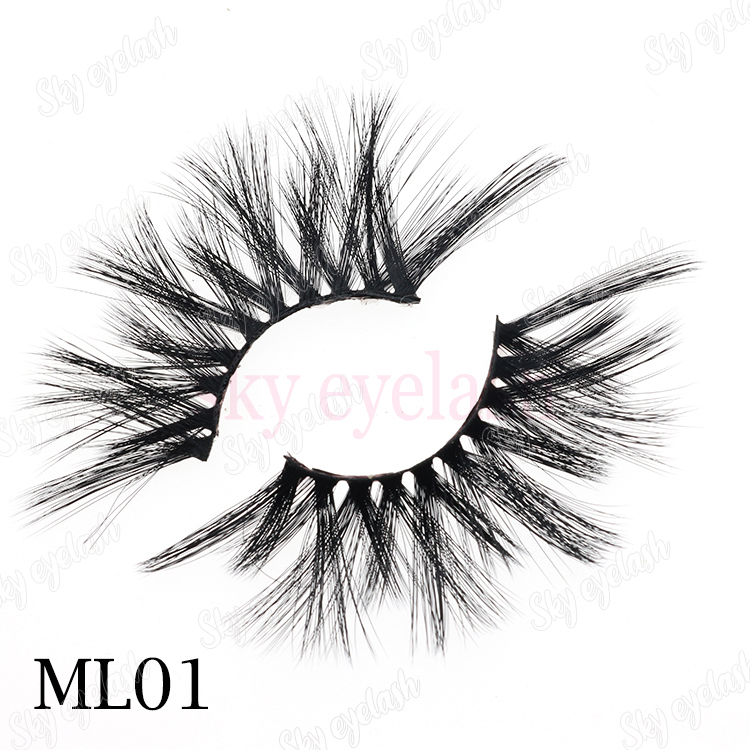 3d mink lashes wholesale vendor supplies 25mm 3D faux mink eyelashes to Canada-BW