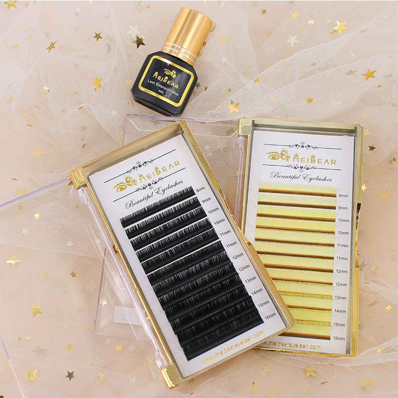 10mm fast fanning eyelash extensions manufacturer private label custom packing ES