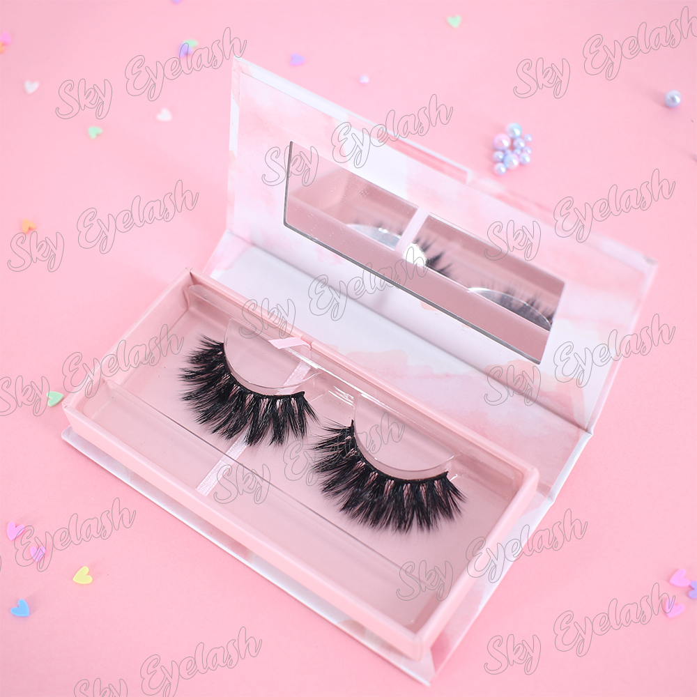 lash vendor wholesale 3D silk lashes eyelash dye with custom packaging