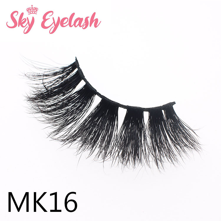 25mm length 1.7usd 3D real mink eyelashes diy packing box color customized manufacturer ES