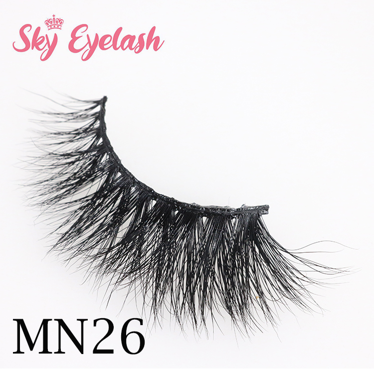 Lashes vendor custom false mink eyelashes with private label packages to USA CO