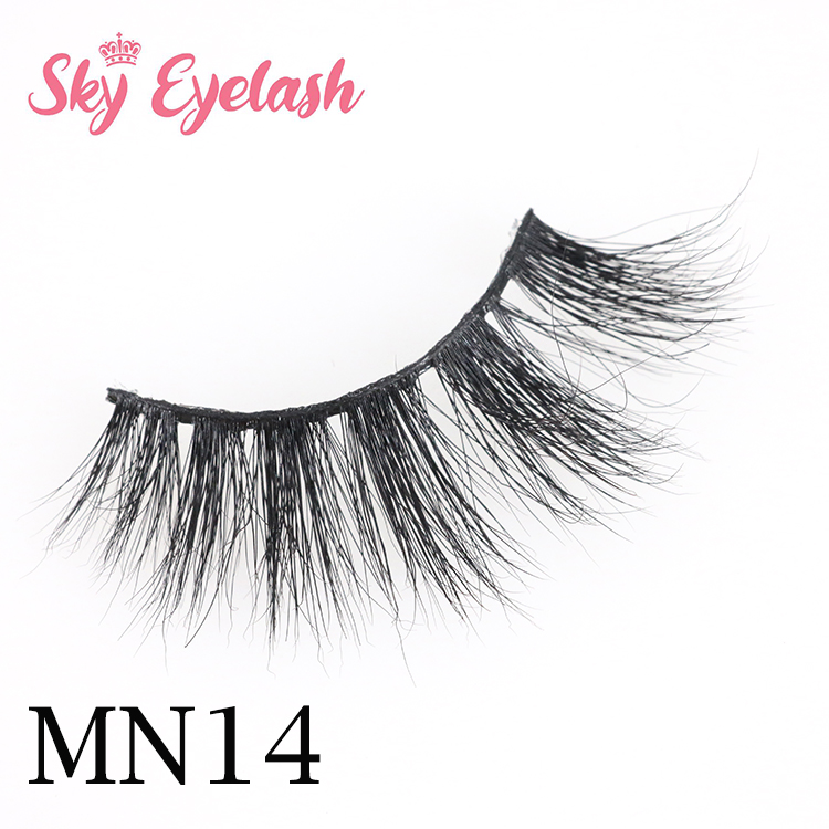 Eyelash vendor wholesale strip eyelash glue 3D mink fake lashes with private label CO