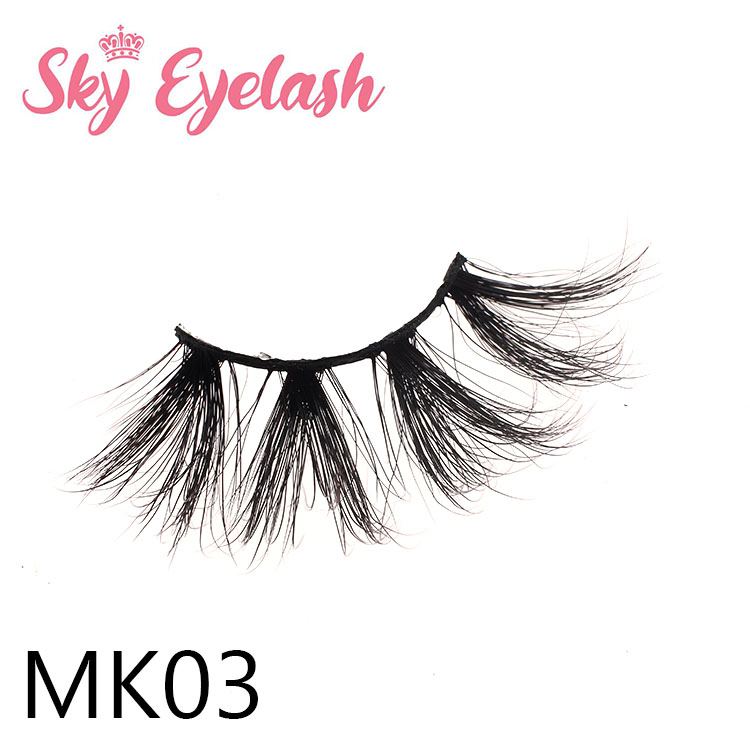 Cheap 25mm long fluffy 3D mink eyelash factory wholesale price with custom package YO
