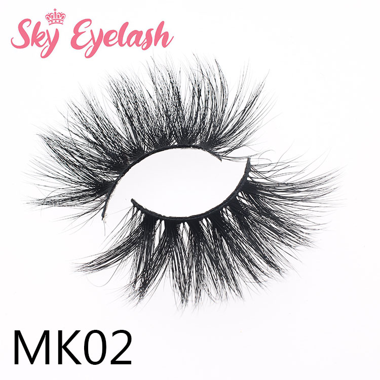 25mm Mink Lash Vendors Supply 25mm Long 3D Mink Eyelash With Custom Eyelash Packaging Box OL