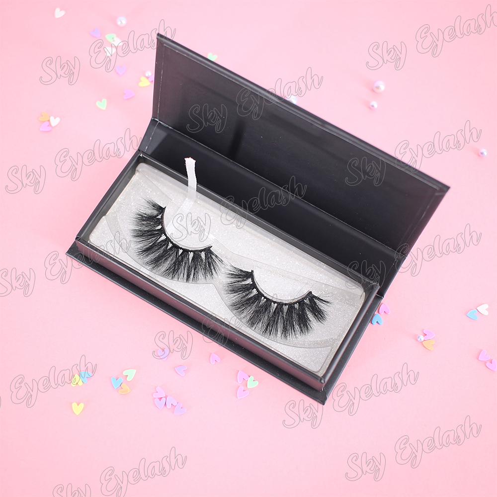 Wholesaler supply top 3D faux mink eyelashes synthetic lashes with packaging