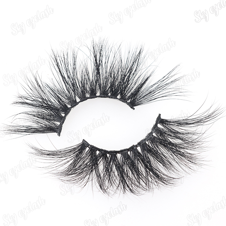 Eyelash manufacturer wholesale 25mm long 3D mink eyelashes with cheap price to Nigera CO