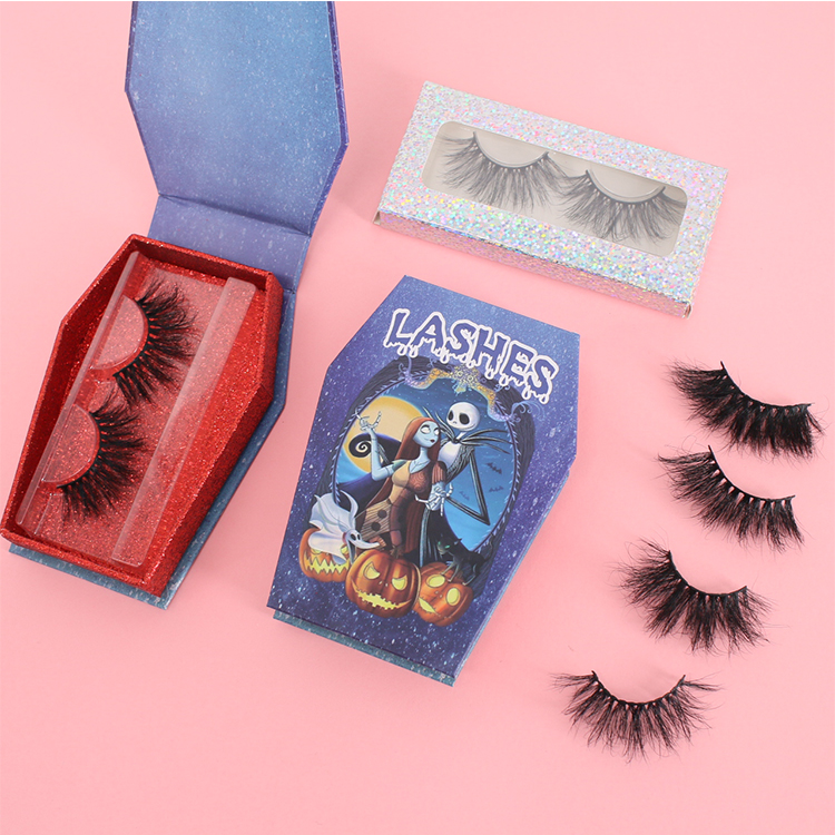 Premium 25mm long 5D eyelashes with own brand customized box UK CO