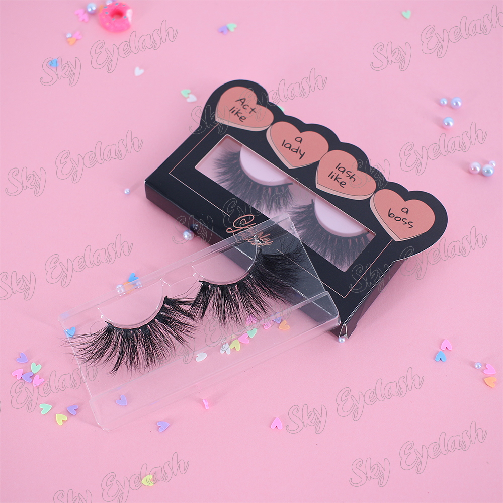 Lash vendor wholesale mink false eyelashes package with best lash glue to UK