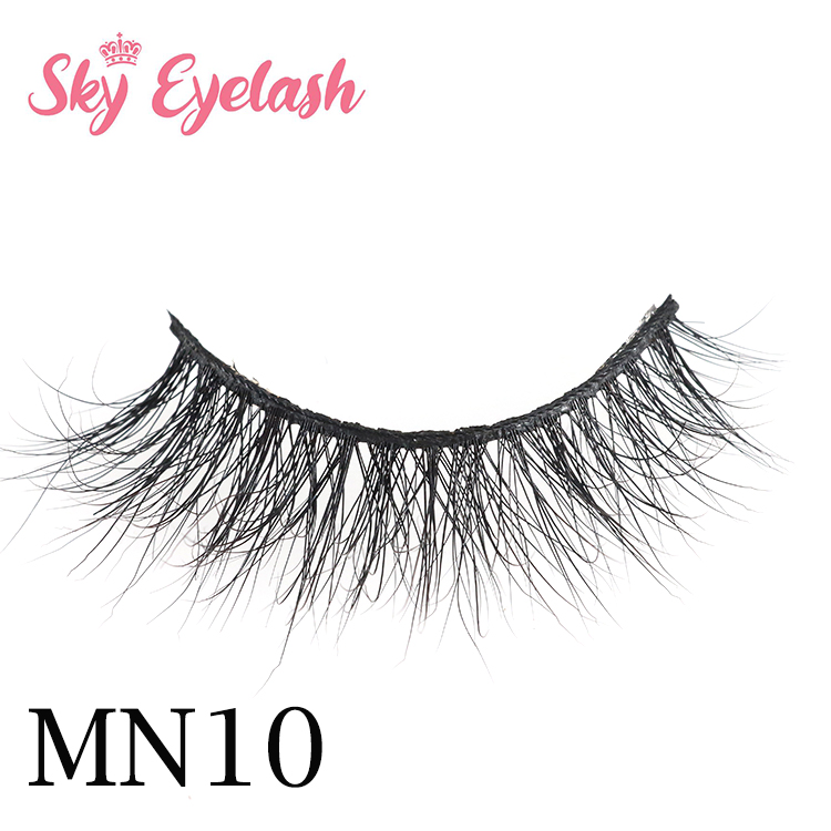 3D mink strip false eyelash vendor wholesale natural eyelashes packaging with own brand glue CO