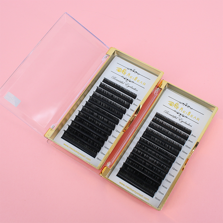 Wholesale lash extensions manufacturer with packing box private label to USA ES