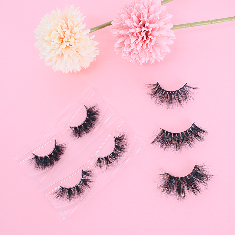 Best selling 25mm mink eyelashes packaging with own brand lash glue CO